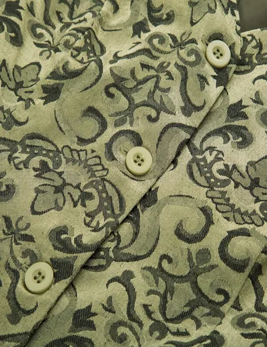 Vista 6 de GRACE KARIN Chaleco de chaleco vintage para mujer, vestido steampunk, chaqueta jacquard