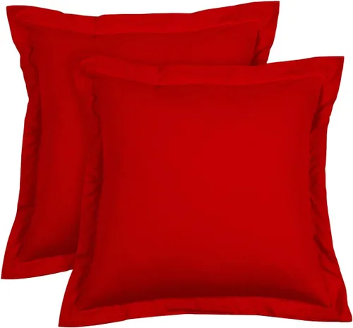 Vista 16 de Euro Sham Covers - Juego de 2 fundas de almohada de 24 x 24 pulgadas, color negro, 600 hilos, 100% algodón egipcio, paquete de 2 fundas de almohada