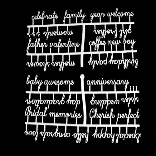 Vista 8 de Tablero de letras de plástico para cartas, tablero de cartas, juego de letras de 194 números, caracteres especiales, palabras para fieltro