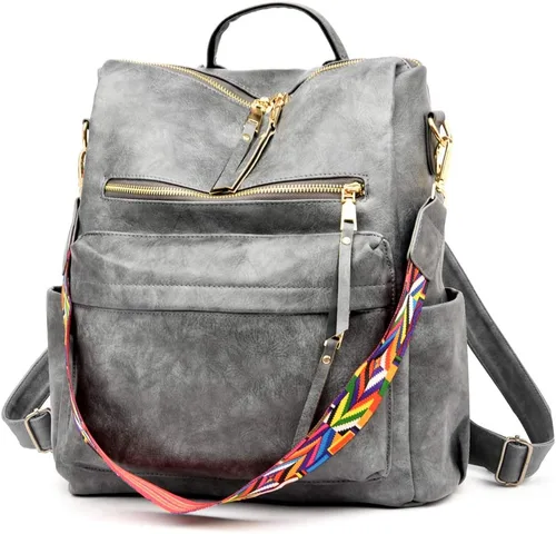 Vista 4 de ZOCILOR Bolso de moda para mujer, mochila convertible de diseño multiusos, bolso de hombro, bolso de viaje