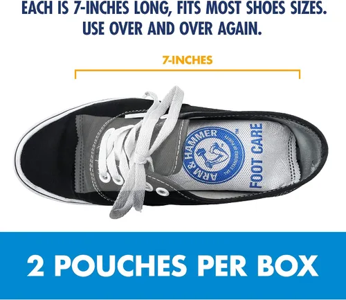 Vista 7 de Arm & Hammer Bolsas que destruyen olores en el zapato, inserto desodorante de zapatos para reducir el olor y absorber la humedad, eliminador