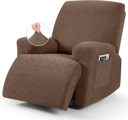 Vista 36 de VANSOFY Funda para silla reclinable, 3 piezas elásticas para silla reclinable, funda suave para silla reclinable, protector de muebles para perros
