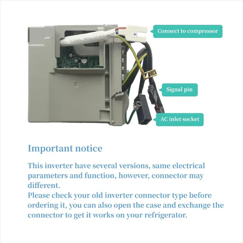 Vista 4 de El inversor de refrigerador WR49X10283 actualizado reemplaza WR55X10490, WR55X10685, WR55X10979, W10893917, W10186719, VCC3 1156, pieza OEM con 2