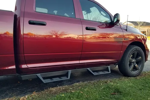 Vista 4 de Magnum RT Gen 2 Drop Steps - Estribos negros compatibles con Crew Cab 2016-2018 1500 2016-2024 2500 3500 2019-2024 1500 Classic