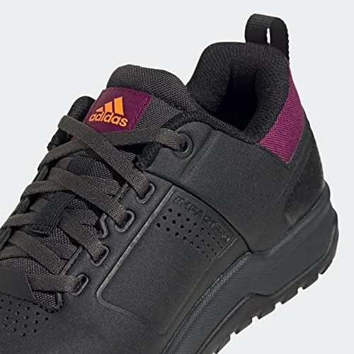 Vista 6 de Five Ten Impact Pro - Zapatos de ciclismo de montaña para mujer, Core BlackSignal OrangePower Berry