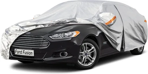 Vista 35 de Kayme Funda de automóvil de 6 capas para Audi A4 Sedan (2011-2023), impermeable para todo tipo de clima, cubierta exterior completa, protección