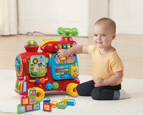 Vista 2 de VTech Sit-to-Stand Nuevo Tren del Alfabeto, Rojo