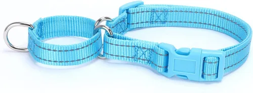 Vista 8 de Serijoars Martingale - Collar para perro, collar ajustable de nailon para entrenamiento, collar martingala reflectante para perros pequeños, Negro