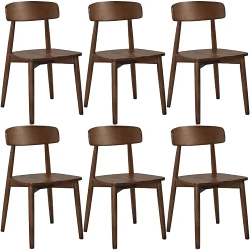 Vista 9 de YVYKFZD Sillas de comedor de madera maciza, juego de sillas de comedor de salón, sillas de cocina sin brazos con respaldo curvo, silla auxiliar