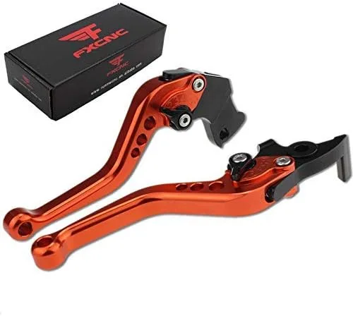 Vista 13 de Palancas Fxcnc de freno y embrague para carreras, Palanca negra con ajuste negro.