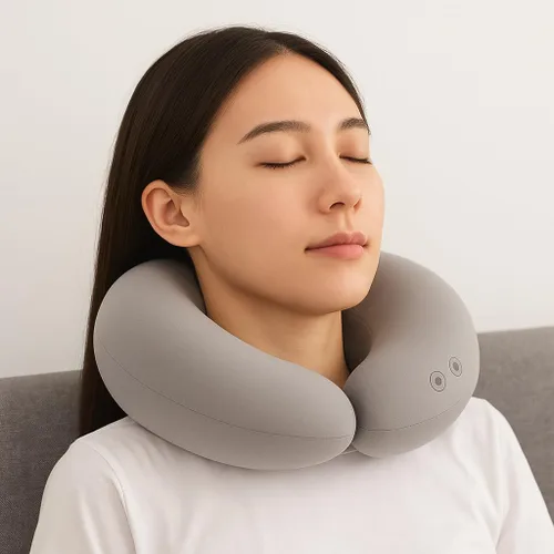 Vista 4 de Almohada boca abajo para mesa de masaje, cojín de cuna de masaje para relajarse, almohada para mesa cama, en forma de U, para viajes, hogar
