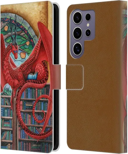 Vista 40 de Head Case Designs Officially Licensed Carla Morrow Galactic Entrancement Dragons Leather Wallet Case Compatible with Samsung Galaxy A07 4G