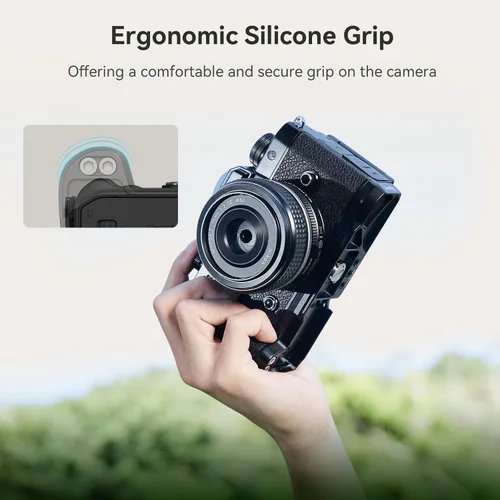 Vista 3 de SmallRig Z f Empuñadura en forma de L para Nikon con agarre ergonómico de silicona, placa de liberación rápida integrada para Arca para encender
