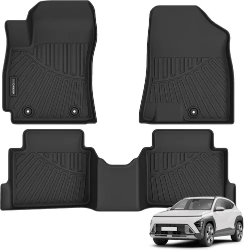 Vista 16 de Auxko Revestimiento de carga para todo tipo de clima, apto para Hyundai IONIQ 5 y 2025 IONIQ 5 N TPE 2022-2024, accesorios de alfombrilla de goma