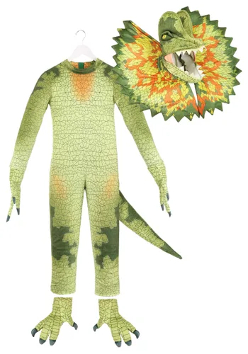 Vista 14 de Disfraz de Dilophosaurus para niños Multicolor