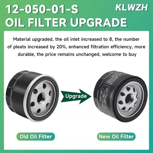 Vista 7 de 12-050-01-S 12 050 01 Filtro de aceite para motor KH-12-050-01-S KH-12-050-08 1205001-S CH18-CH25 CV18-CV25 CV17-CV26 AM125424, 49065-7 007 4