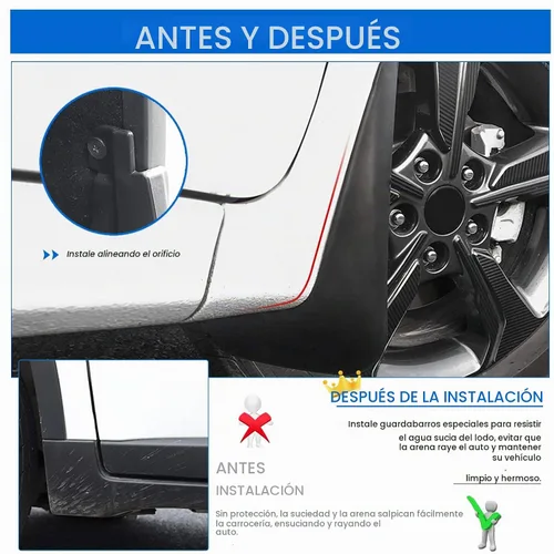 Vista 4 de Autorder Guardabarros y protectores contra salpicaduras para Kia K5 2021 2022 2023 2024 2025 Accesorios Aleta de guardabarros y aletas delanteras