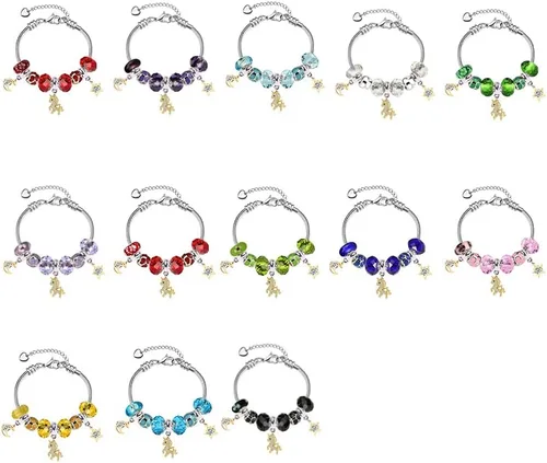 Vista 2 de Ajuste Pandora Unicornio Pulsera Adolescente Niñas Ideas De Regalo Ajustable 6.7-8.3 Pulgadas