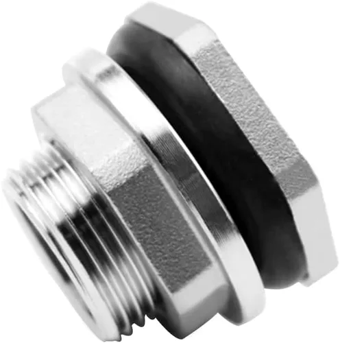 Vista 4 de Beduan 1" Conector Hembra de Mamparo para Tanque de Agua de Acero Inoxidable Thru-Hull