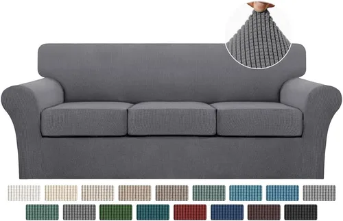 Vista 148 de Turquoize 2 fundas para sillas de sala de estar, funda de sofá con fundas de cojín individuales, funda de muebles para sillas (silla, beige biscotti)