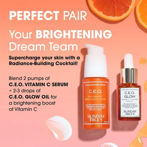 Vista 5 de Sunday Riley - C.E.O. Glow - Aceite facial con vitamina C y cúrcuma