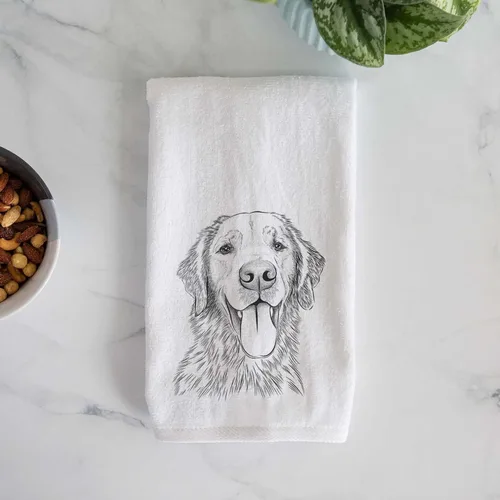 Vista 4 de Inkopious Bare Golden Retriever - Toalla de mano decorativa para baño y cocina