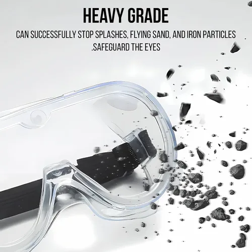 Vista 4 de Gafas de seguridad protectoras ajustables, antiniebla, protección contra gafas, lentes resistentes a los arañazos, ideales para seguridad