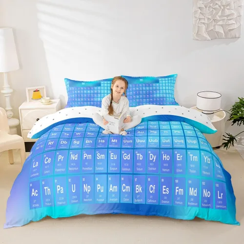 Vista 23 de Erosebridal - Juego de ropa de cama gamer para niños, tamaño matrimonial, decoración de habitación de juegos, funda de edredón hexagonal de panal
