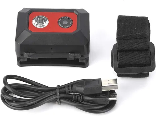 Vista 8 de VBestLife F18 visión nocturna montado en la cabeza 1080P cámara de deportes con luz LED para deportes al aire libre que viajan