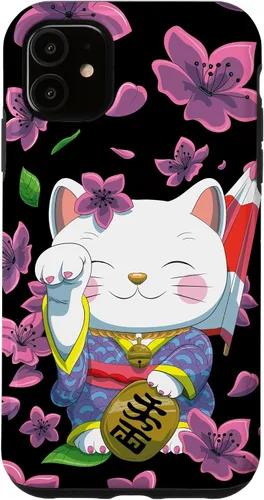 Vista 8 de Funda para iPhone 13 Pro Max Japanese Maneki Neko Lucky Cat