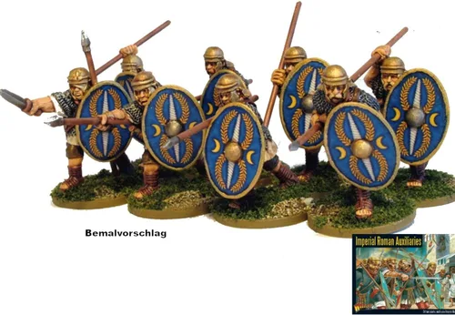 Vista 2 de Auxiliares Imperiales Romanos (20 plásticos + 4 comandos de metal)