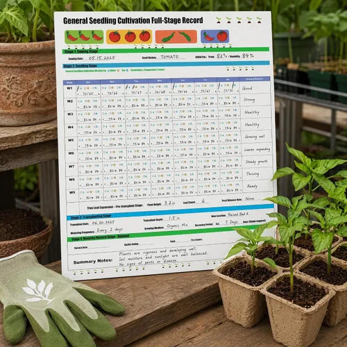 Vista 9 de Acrylic Reusable Seedling Cultivation Record Board for Seed Starter Tray Seedling Tray (1PCS)