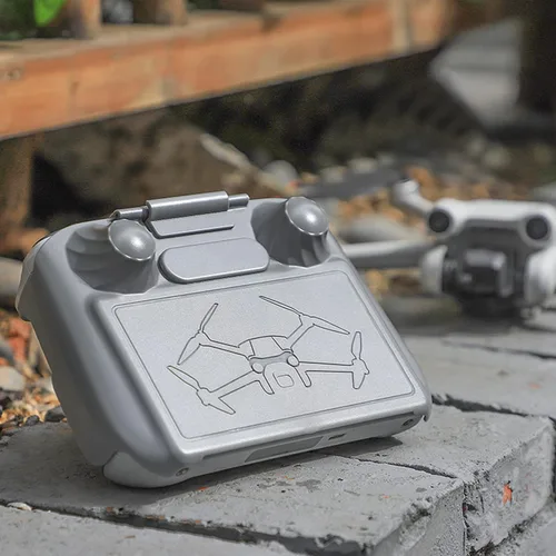 Vista 8 de Funda protectora de control remoto piel parasol 2 en 1 para DJI RC Mini 3 Pro accesorio de control remoto gris