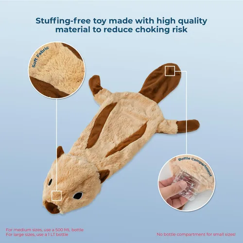 Vista 4 de Best Pet Supplies Juguetes chirriantes para perros con tela suave y duradera para mascotas pequeñas, medianas y grandes, juguete interactivo