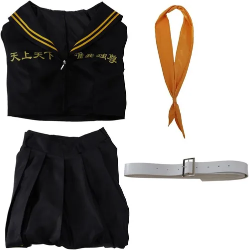 Vista 6 de Disfraz de los Vengadores para hombre, disfraz de cosplay de Manjirou Sano, uniforme de Halloween