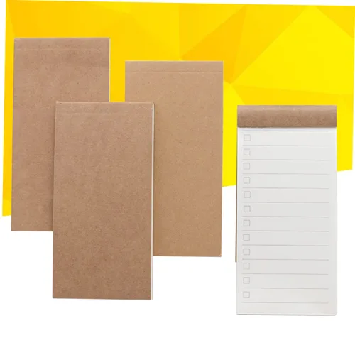 Vista 7 de Abaodam 4pcs Notebooks for Work Blank Notebook Pocket Notebooks Note Books for Korean Stationery Korean Notebook Work Notebook Pocket Size Notebook