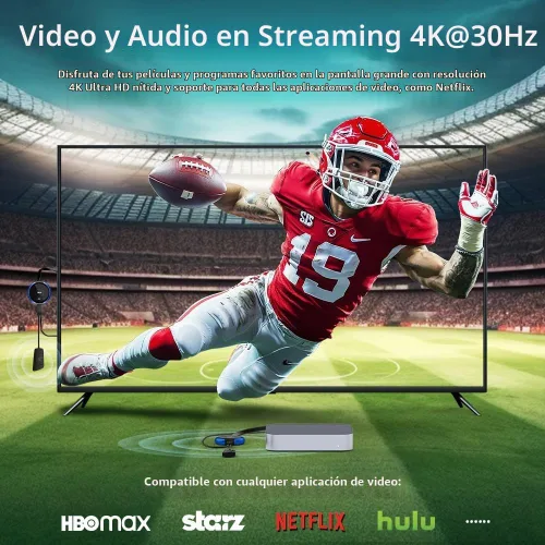 Vista 3 de TIMBOOTECH Transmisor y receptor HDMI inalámbrico 4K, transmisión de video/audio/archivos, extensor inalámbrico HDMI 5G Kit para portátil, cámara