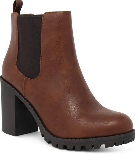 Vista 2 de MARCOREPUBLIC Botines de tacón apilados con punta redonda para mujer de Geneva