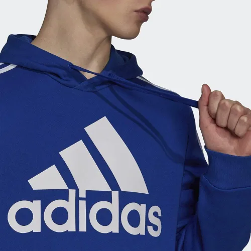 Vista 6 de adidas Men's 3-Stripes Fleece Hooded Sweatshirt
