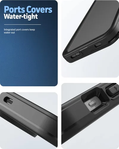 Vista 7 de Funda impermeable con clip para cinturón Encased para iPhone 14 (compatible con MagSafe)