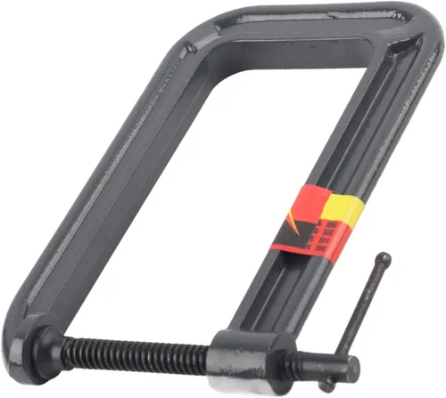 Vista 3 de Abrazadera C resistente tipo G para carpintería con abrazadera en C, dispositivo de sujeción de carpintería de acero fundido, abrazadera en G