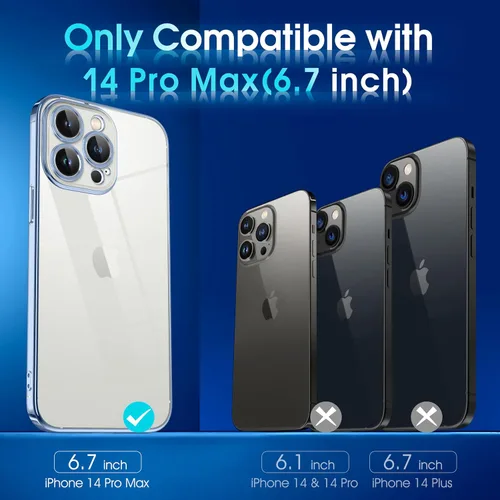 Vista 529 de Supdeal Funda cristalina transparente para iPhone 11, [No se amarillea] [Protección de la cámara] [Probado contra caídas de grado militar] Funda
