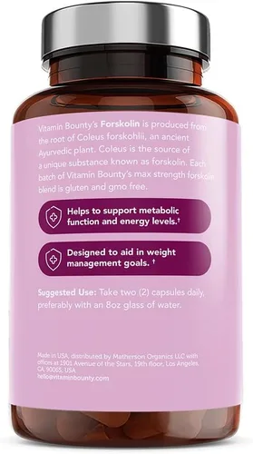 Vista 8 de Vitamina Bounty, Forskolin, 0.1763 oz, 60 ct
