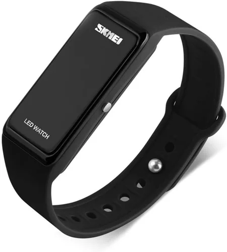 Vista 2 de MASTOP Reloj digital unisex impermeable deportivo cuadrado LED pulsera electrónica de silicona para hombres, mujeres y adultos