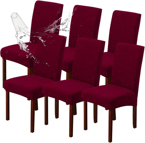 Vista 13 de Genina Fundas impermeables para sillas Parsons de comedor, fundas elásticas para sillas Parsons para comedor, cocina, funda protectora para silla