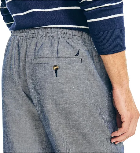 Vista 5 de Nautica Men's Classic Fit Drawstring Linen Pant