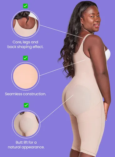 Vista 6 de Fajitex Fajas Colombianas Reductoras y Moldeadoras High Compression Garments After Liposuction Full Bodysuit 022811