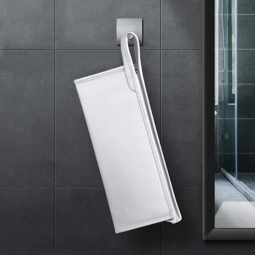 Vista 5 de Estuche de viaje de piel sintética portátil para Dyson Airwrap Styler/Dyson Supersonic Secador de pelo, impermeable, antiarañazos, a prueba de Negro