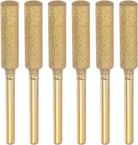 Vista 8 de HARFINGTON 6 piezas de afilador de motosierra con revestimiento de diamante, culata de 5/32 pulgadas de 0.157 in, amoladora eléctrica de sierra