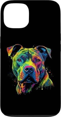 Vista 7 de Pit Bull Mom Dog Lover Colorful Artistic Pitbull Owner Women Case for iPhone 17